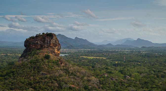 Sigiriya Rock from Pidurangala